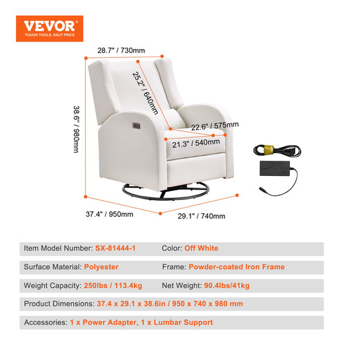 Sofa Individual Reclinable Sillon Giratorio Maternidad