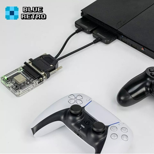 Adaptador Ps2 Ps1 2 Controles Blueretro Core Bluetooth