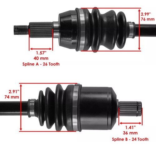 Flecha Delantera Derecha O Izquierda Polaris Ranger Xp1000