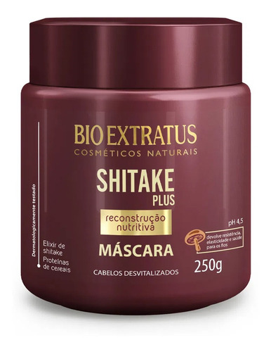 Máscara 250g + Finalizador Termoprotetor 200g Shitake Plus