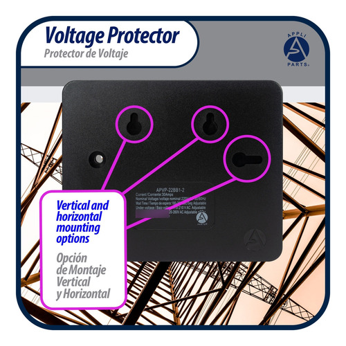 Protector A.a. Y Refrigeracion 220v/50-60hz/1ph/20a Max. 3hp
