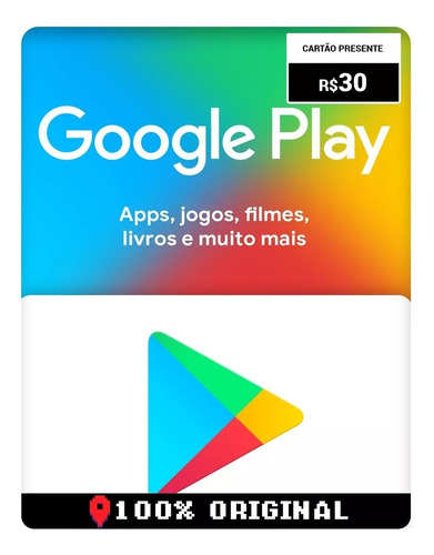 Cartão Presente Google Play R Versão Digital