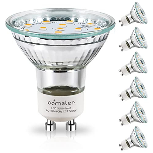 Comzler Bombillas Led Gu10, Bombilla Gu10 De 5000 K, Luz Bla