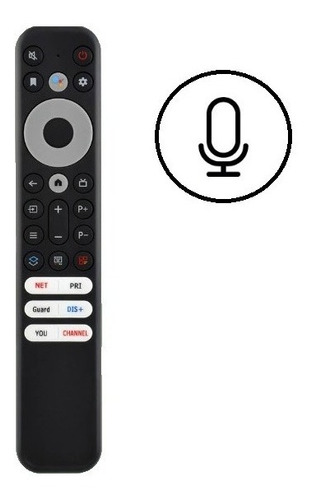 Control Remoto Comando Voz Micrófono Para Tcl Rca Admiral