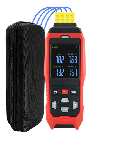 Termometro 4 Canales Termocupla Data Logger Alarma