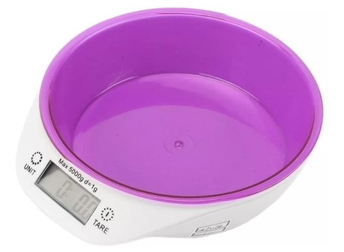 Balanza De Cocina Digital Pesa Gramera 5kg Bowl Redondo