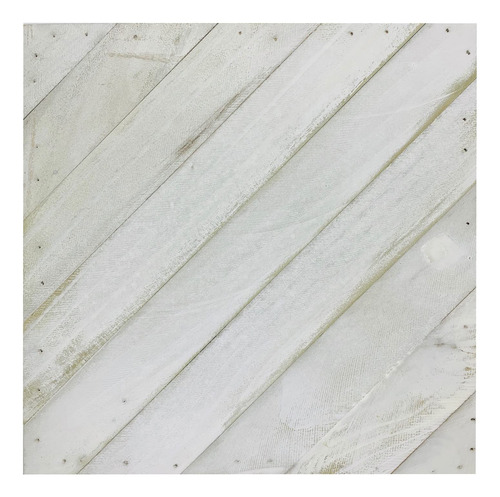 Hampton Art Inc Tablon Diagonal Blanco Lavado