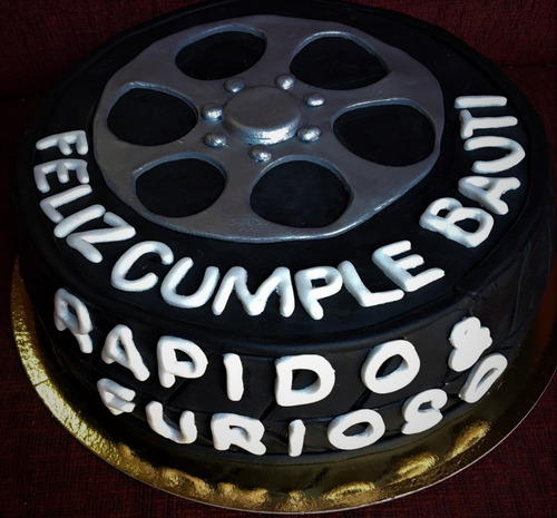 Tortas Decoradas Caseras Rápido Y Furioso Rueda Auto Goma