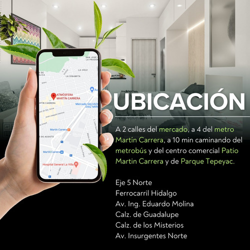 Se Vende Estudio Loft En Martín Carrera G.a.m. $995,000