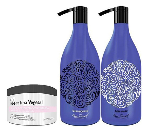 Shampoo 1,5l + Acondicionador Pro Color + Keratina Vegetal