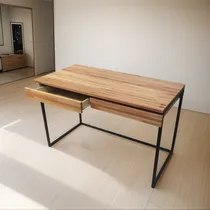 Comprar Escritorios 90 Con Cajones En Hierro Y Madera - Horacio Home