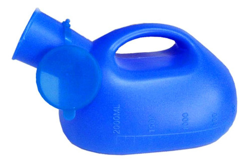 Garrafas De Mictório Homens Usam 2000ml Azul Com Tampa