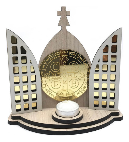 Capela São Bento Vitral Com Porta Vela