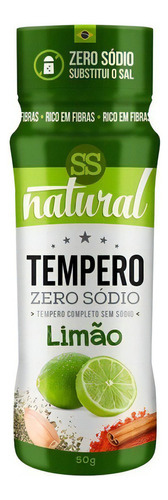 Ss Natural Tempero Zero Sódio/açucar Sabor limão 50g