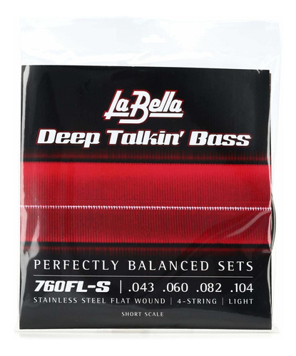 La Bella 760fl Deep Talkin' Bass Cuerdade Guitarra Bajo