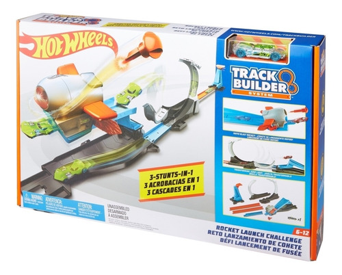 Hot Wheels Track Builder Reto Lanzamiento De Cohete Pista