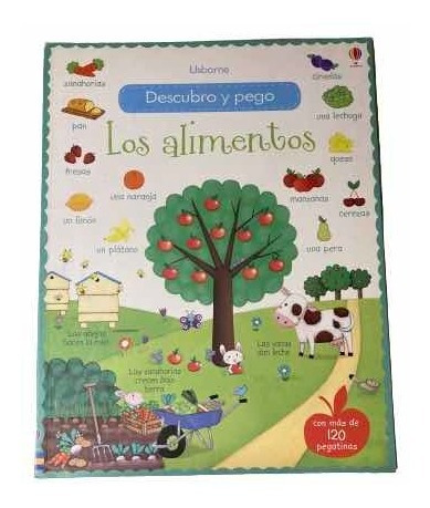 Los Alimentos Y Las Plantas- Descubro Y Pego- Usborne