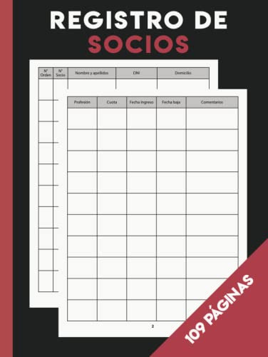 Registro De Socios: Libro De Socios Para Sociedades Limitada