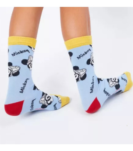 Pack X 3 Medias Minnie Mickey Ciudadela 1210-1211 Surtido Talle 2 2 (25-30)