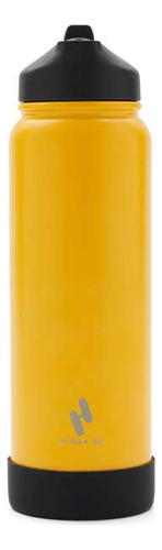 Botella Deportiva Termica Acero Inoxidable Hydra Go 1200ml Color Amarillo