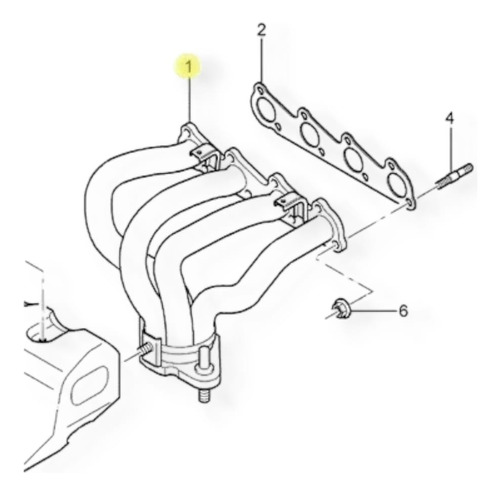Juntas Múltiple Escape Mitsubishi Eclipse 2.4 L 4c 16v 06-12