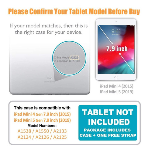 Imagen 7 de 7 de iPad Mini 5 Case iPad Mini 4 Case