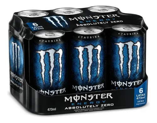 Kit 06 Monster Energy Absolutely Zero Açúcar 473ml | MercadoLivre