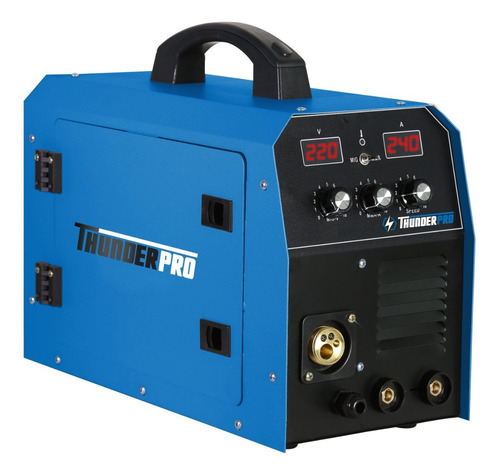 Imagen 1 de 3 de Soldadora Inverter Mig 240a Electrodos Con/ Sin Gas + Torcha