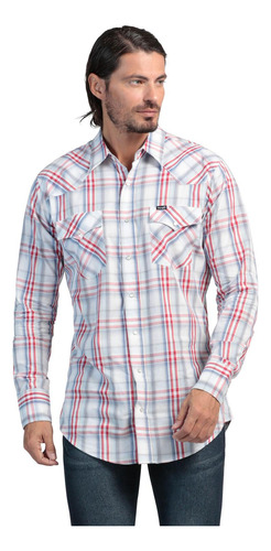 Camisa Regular Fit Manga Larga Wrangler Hombre 654