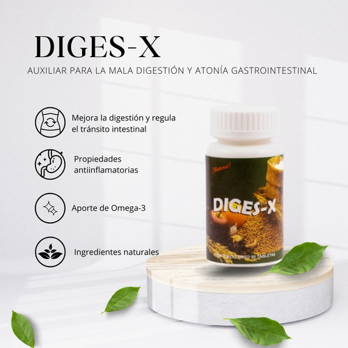 Diges-x Combate La Indigestión Y Atonía Gastrointestinal