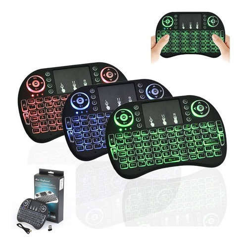 Mini Teclado Inalámbrico Touchpad Smartv Pc Tvbox