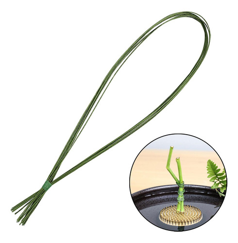 Kit De Arreglos Florales De Alambre Floral, Verde 9 Piezas