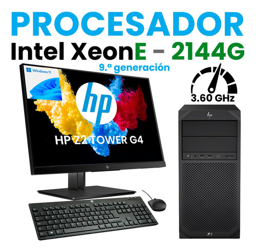 Equipo Pc Hp 24 Z2 Amd Radeon Xeon 9th 32gb Ram 512gb Ssd (Reacondicionado)