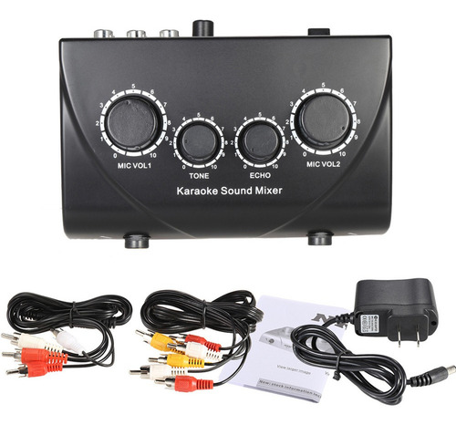 Mezclador De Sonido, Entradas De Sonido Para Karaoke Con Mic