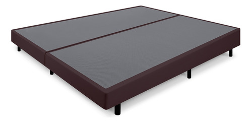 Cama Box Queen Anti Refluxo Marrom Inclinada 158x198cm Bf Colchões