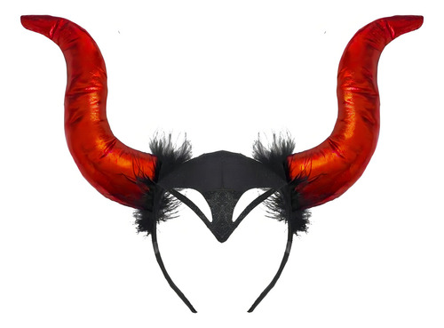 Tiara Chifre Malevola Diabinha Capetinha Fantasia Halloween