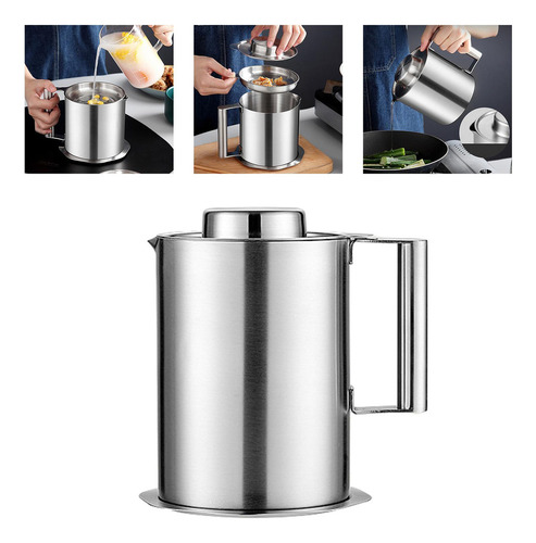 Contenedor De Aceite De Cocina Recipiente De Filtro De