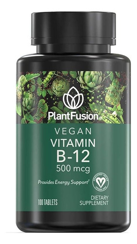 Plantfusion Vitamina B12 Vegana 500 Mcg 100 Tabletas