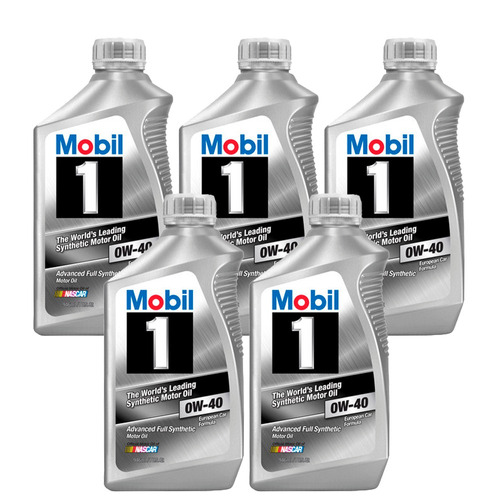 Kit 5 Un Óleo Mobil One 0w40 Sintético 946 Ml.