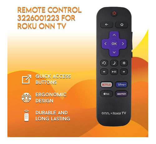 O Novo Controle Remoto Oem Original Para A Tv Onn Roku Inclu