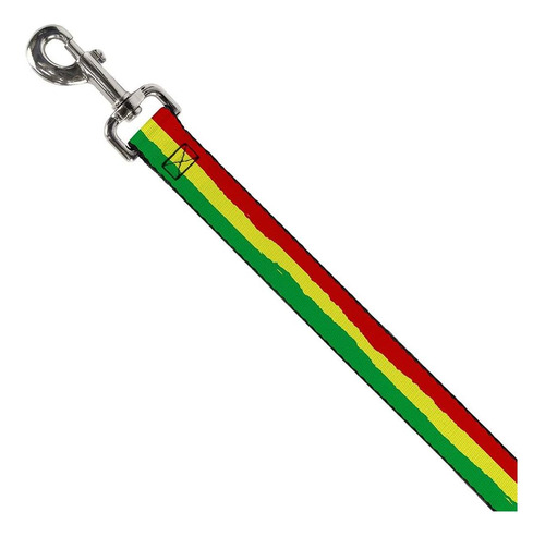 Rayas De Correa Para Perros Rasta Pintada Verde Amarillo 6 Multicolor.