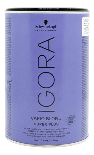  Schwarzkopf Igora Vario Blond Power Polvo Decolorante 3c Tono Aclara hasta 8 tonos