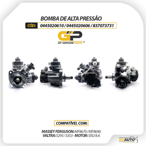 Bomba De Alta Pressão Trator Mf8670 Mf8690 S293 - 0445020610