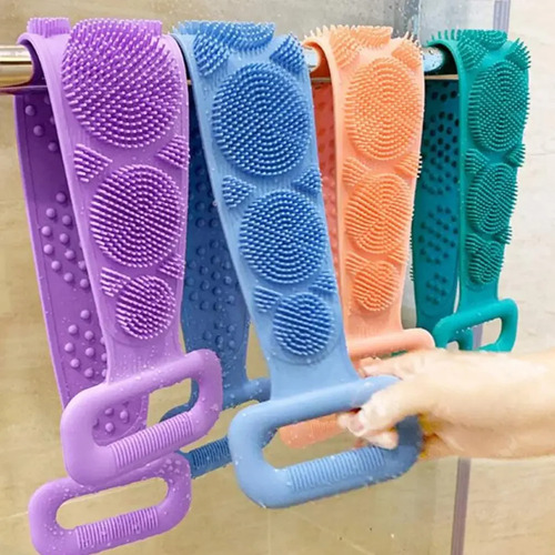 Cepillo Exfoliante De Silicona Suave Para Masaje En Ducha
