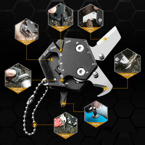 Llavero Multiherramienta Portátil Con Forma Hexagonal De Mul