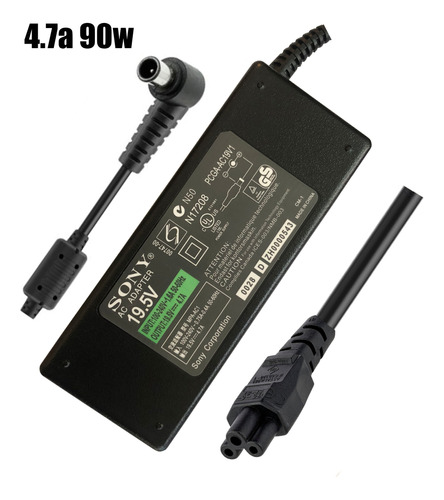 Cargador Sony Vaio Original 6.5*4.4mm 19.5v 4.7a 90w +cable 