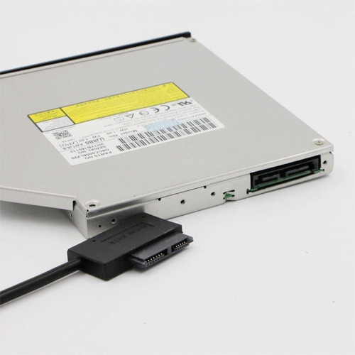 Imagen 3 de 5 de Adaptador Slim Sata A Usb Para Lectoras De Notebook Netbook