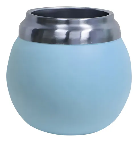 comprar Mate Chico Con Doble Pared En Acero Inoxidable 120ml Comet Color Celeste