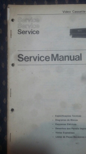 Manual De Serviços Cassetes Recorder Vr6558/78 Raridade (Usado)