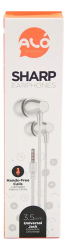 Auriculares Alo Sharp Cable Para Samsung Motorola Color Blanco